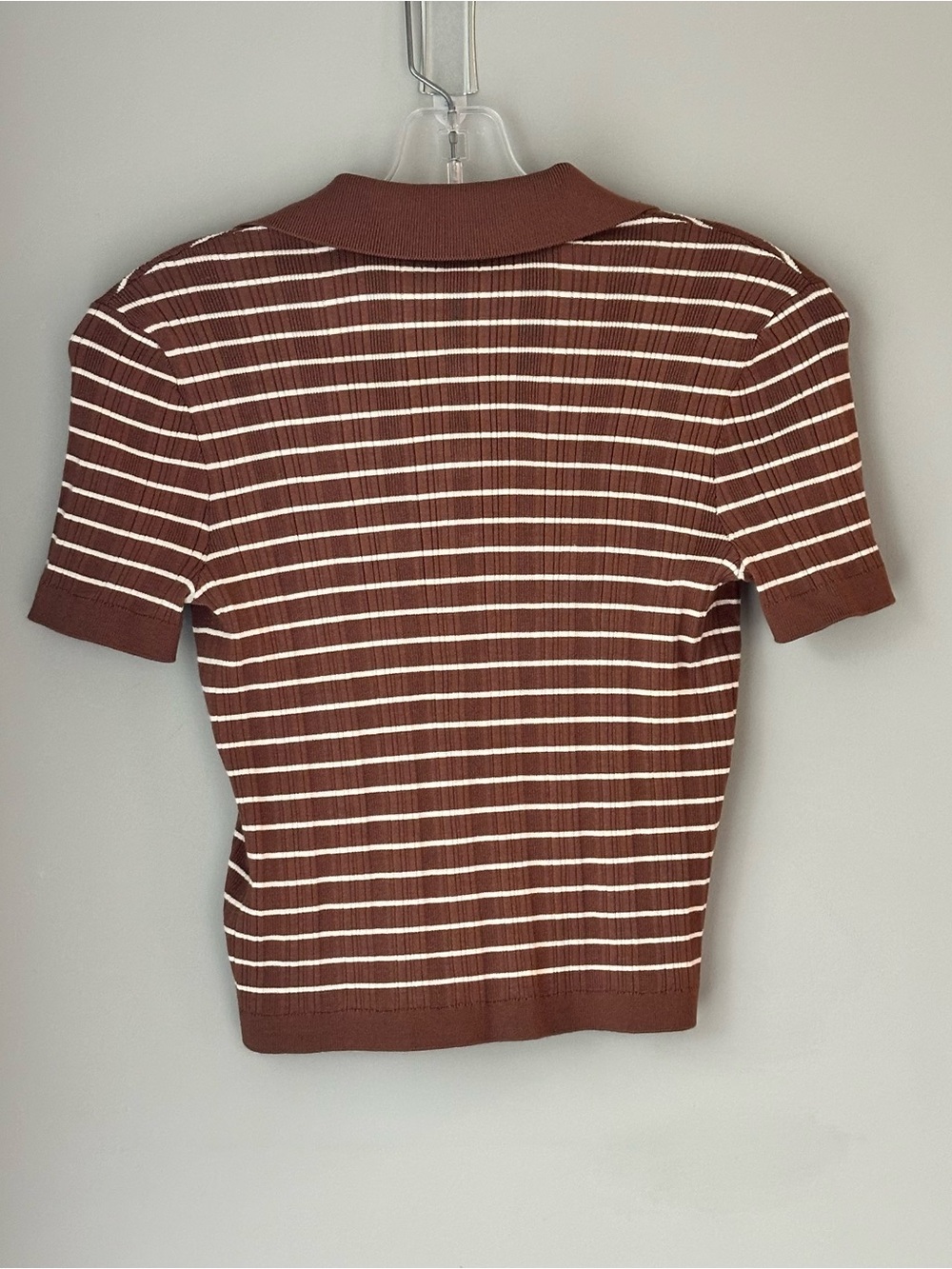 Lovers and Friends Camelia Stripe Short Sleeve Polo. - Picture 12 of 12